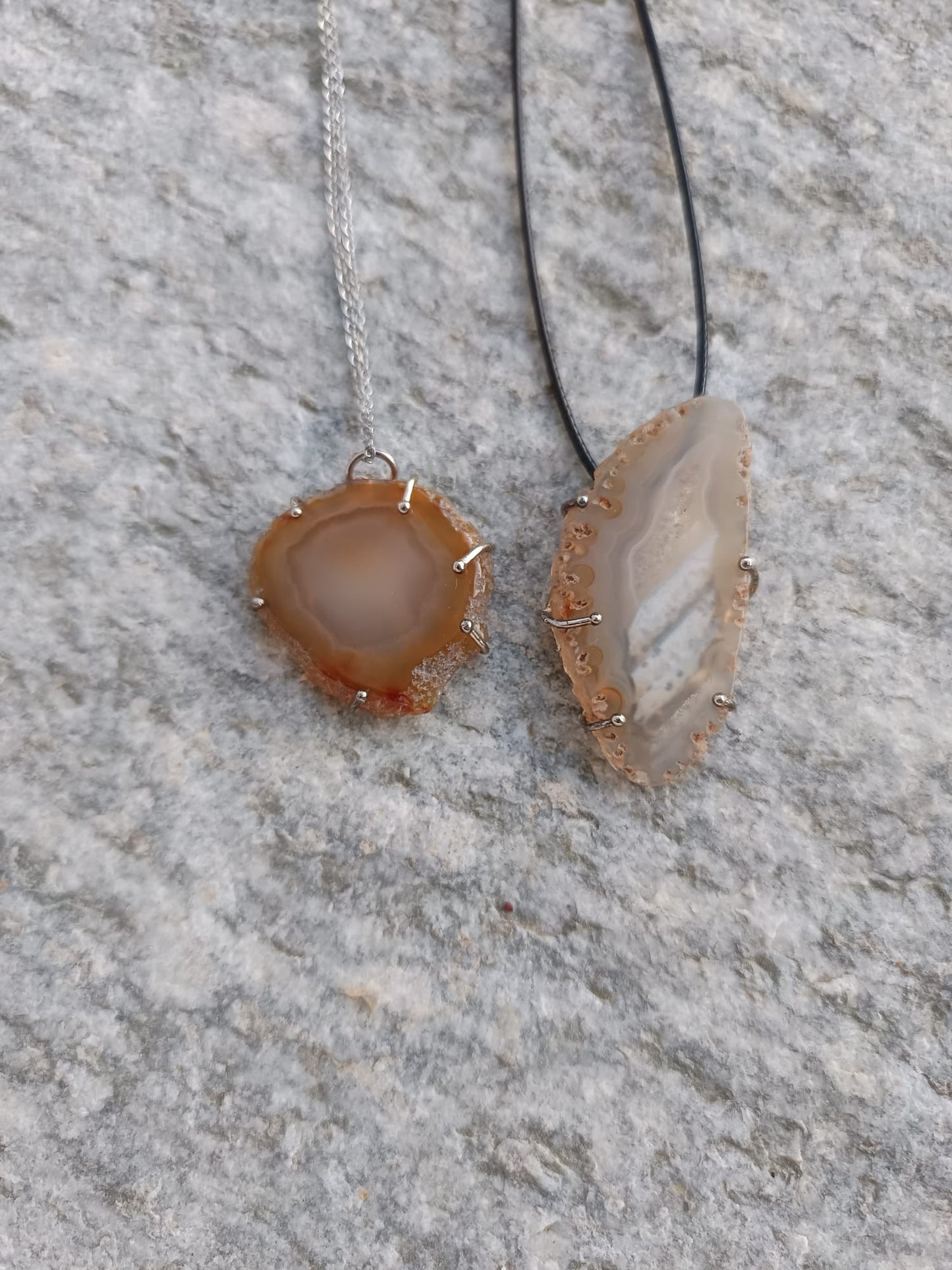 Ciondolo in Geode di Agata Naturale