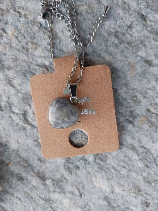 Ciondolo Cuore in Labradorite
