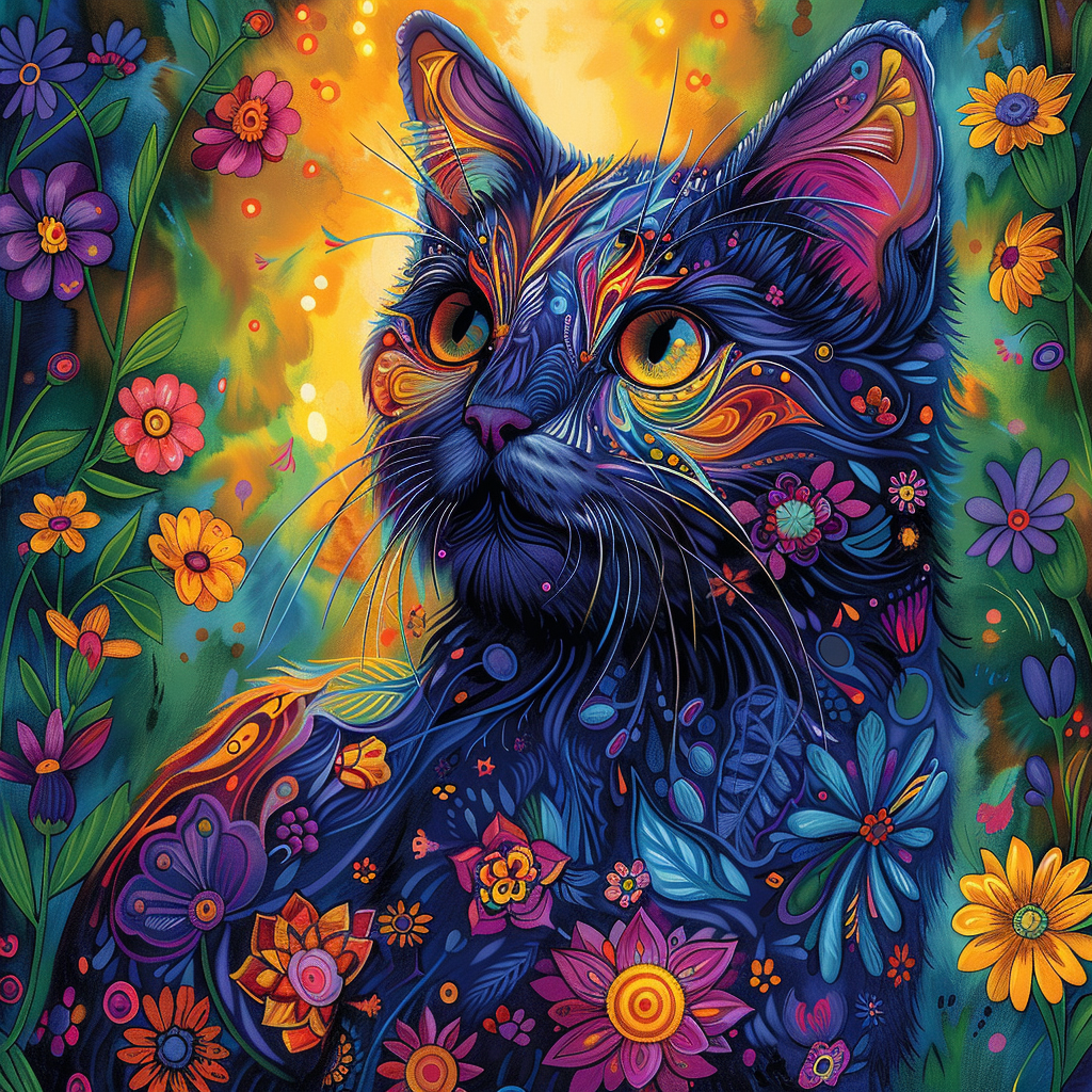 Arte e relax in 100 mandala a forma di gatto