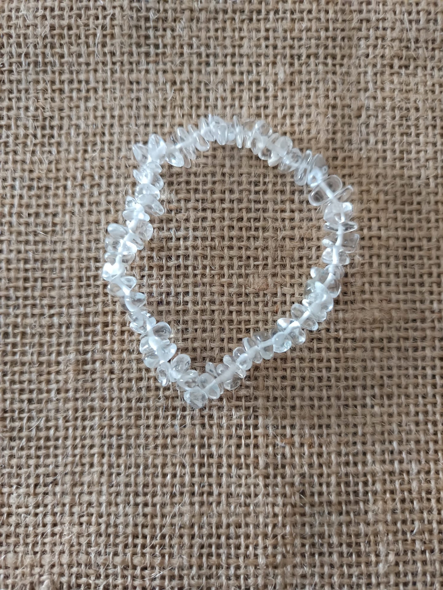 Bracciale in Chips di Cristallo di Rocca